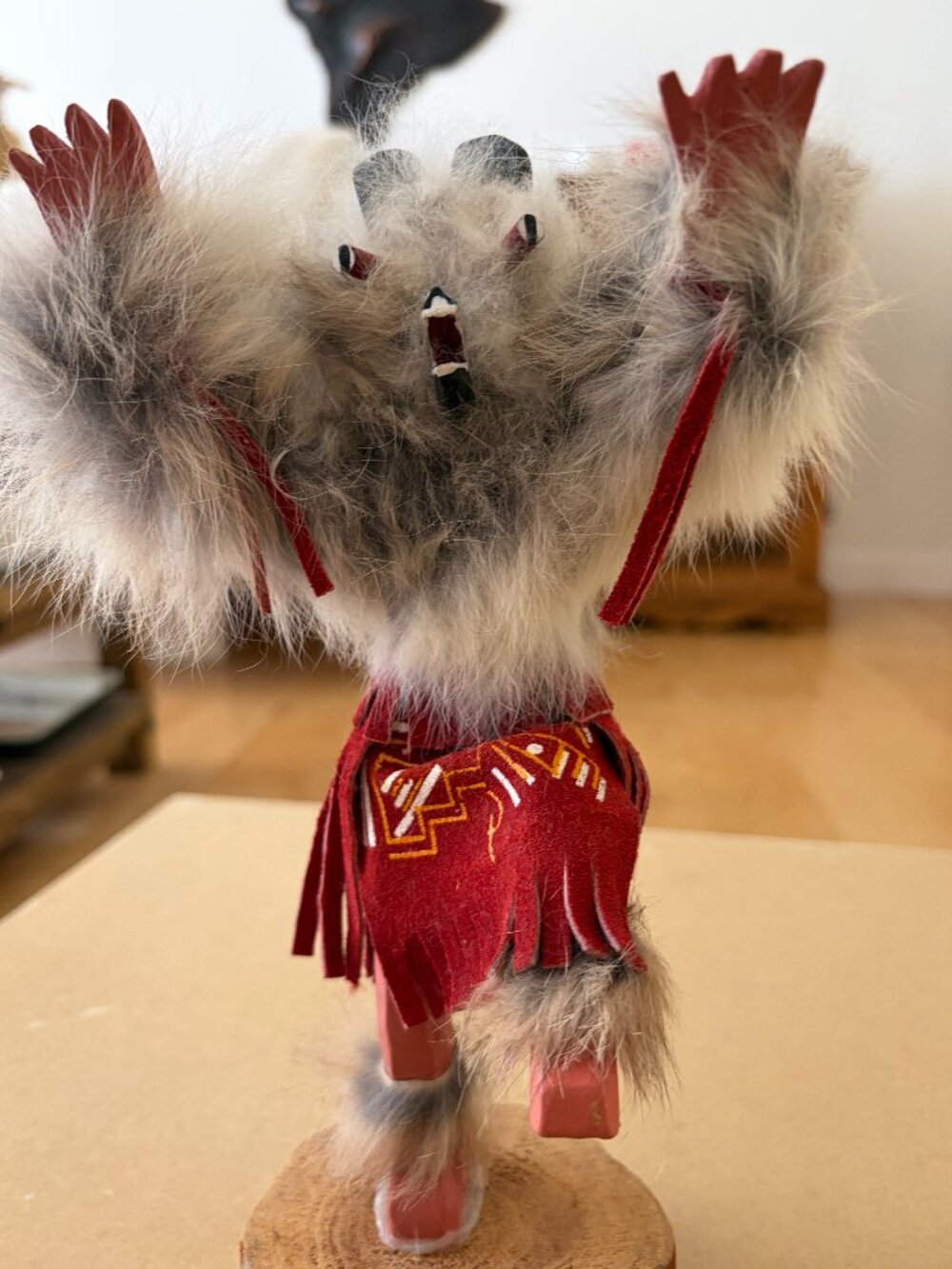 Kachina doll wolf